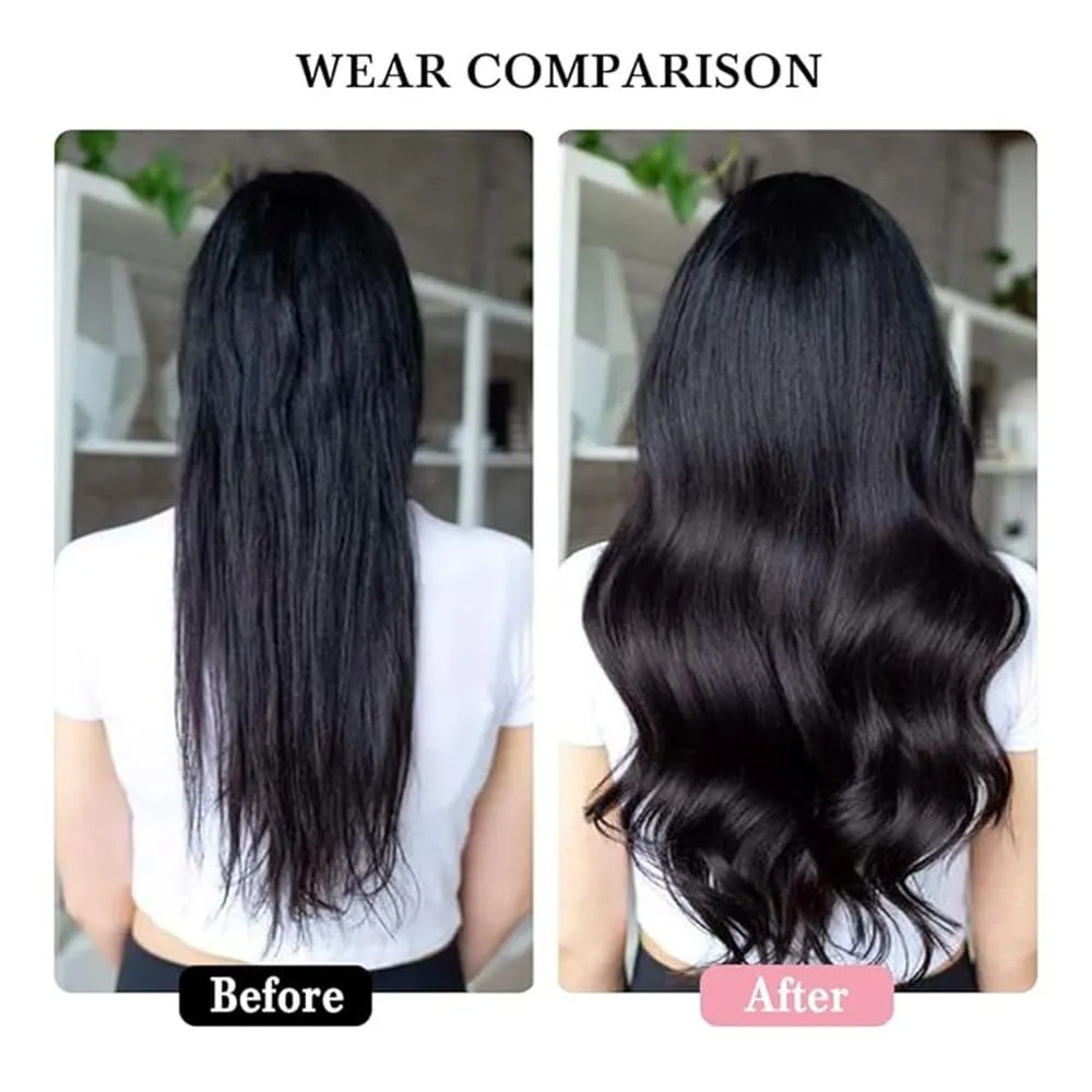 Hair Extensions Straight Clip in Hair Extensions for Women Brazilian Remy Hair Extensions 8Pcs 240g Double Weft Thick Silky Clip in Human Hair Extensions Hair Pieces(14 Inch)