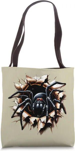 Halloween Scary Black Widow Spider Costume Tote Bag
