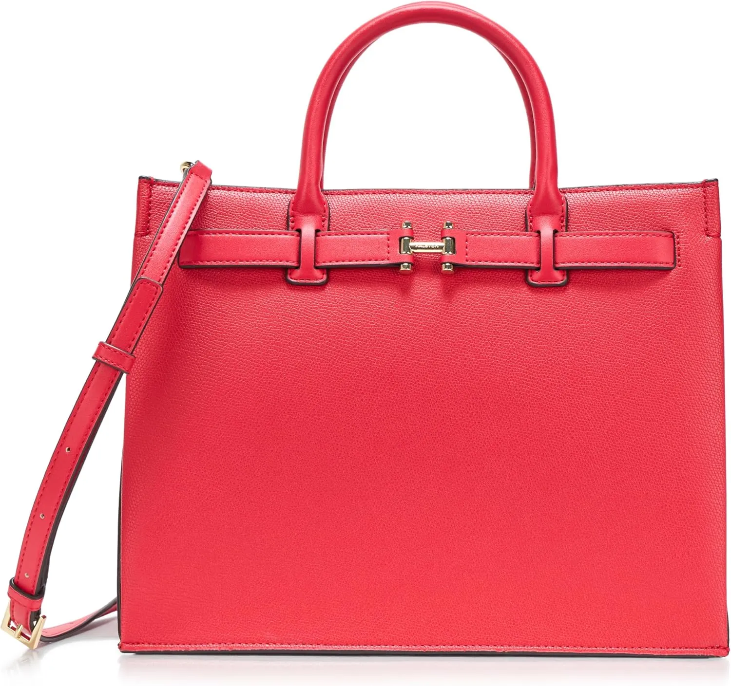 Halston Jerry Embossed Pebble Top Zip Satchel