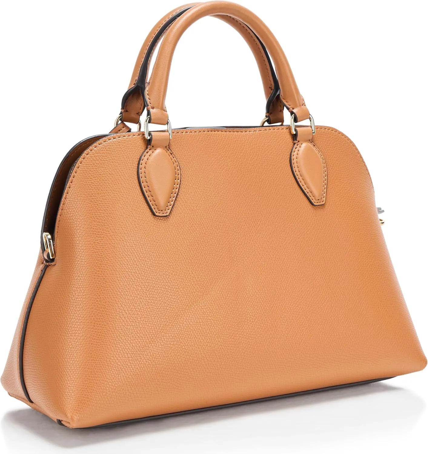 Halston Quincy Embossed Pebble Top Zip Satchel
