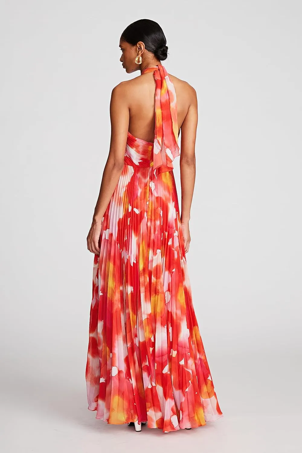HALSTON Women's Jill Gown in Printed Chiffon
