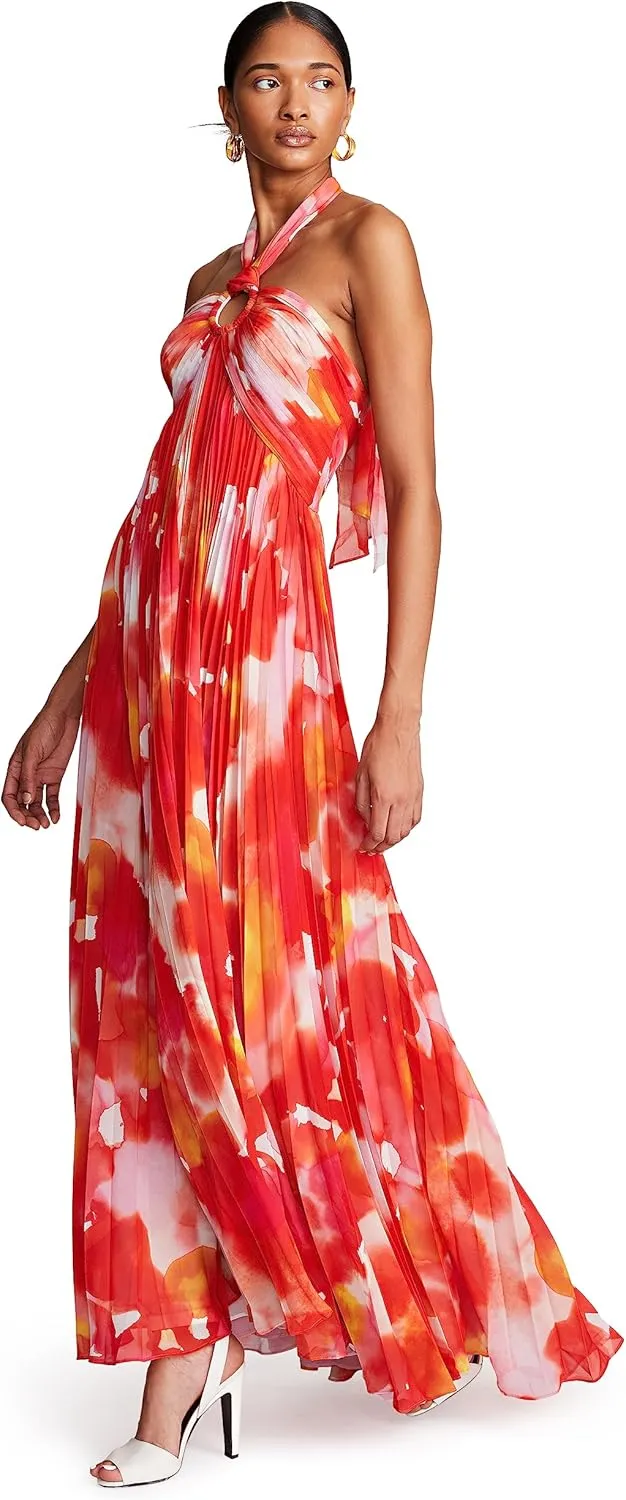 HALSTON Women's Jill Gown in Printed Chiffon
