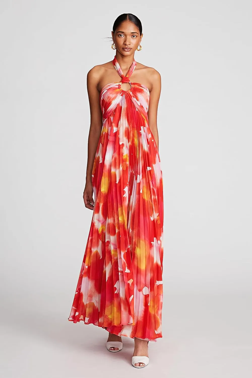 HALSTON Women's Jill Gown in Printed Chiffon