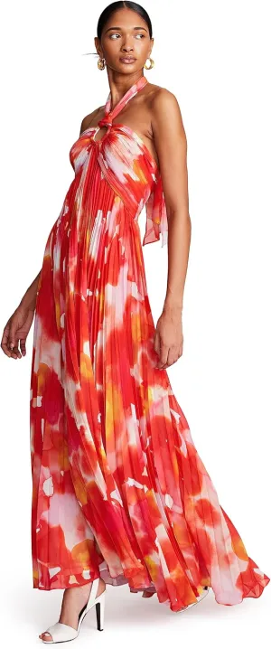 HALSTON Women's Jill Gown in Printed Chiffon