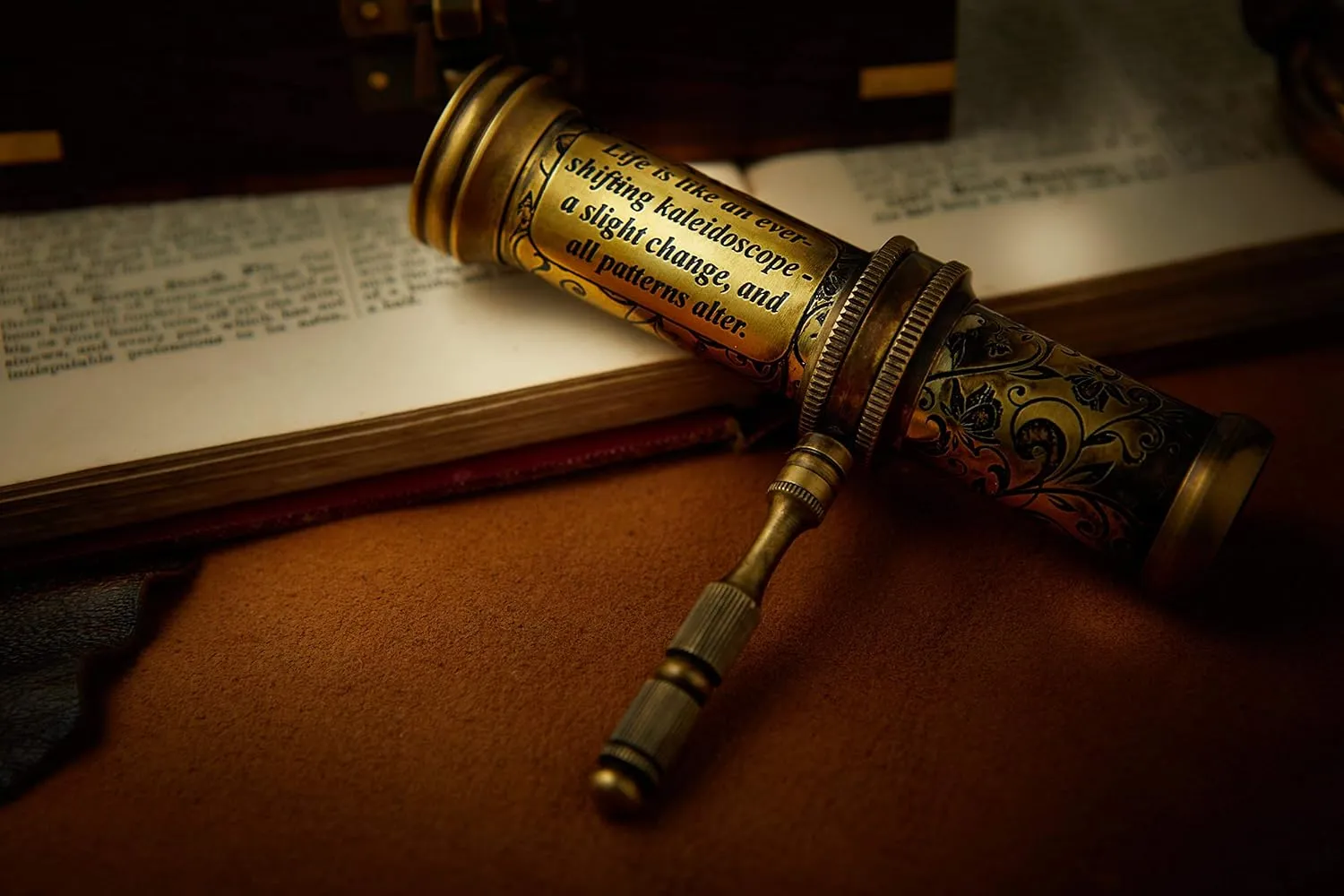 Handmade Kaleidoscope Educational Vintage Collection | Birthday | Any Occasion Gift for Kids and Adults (with Handle, One)