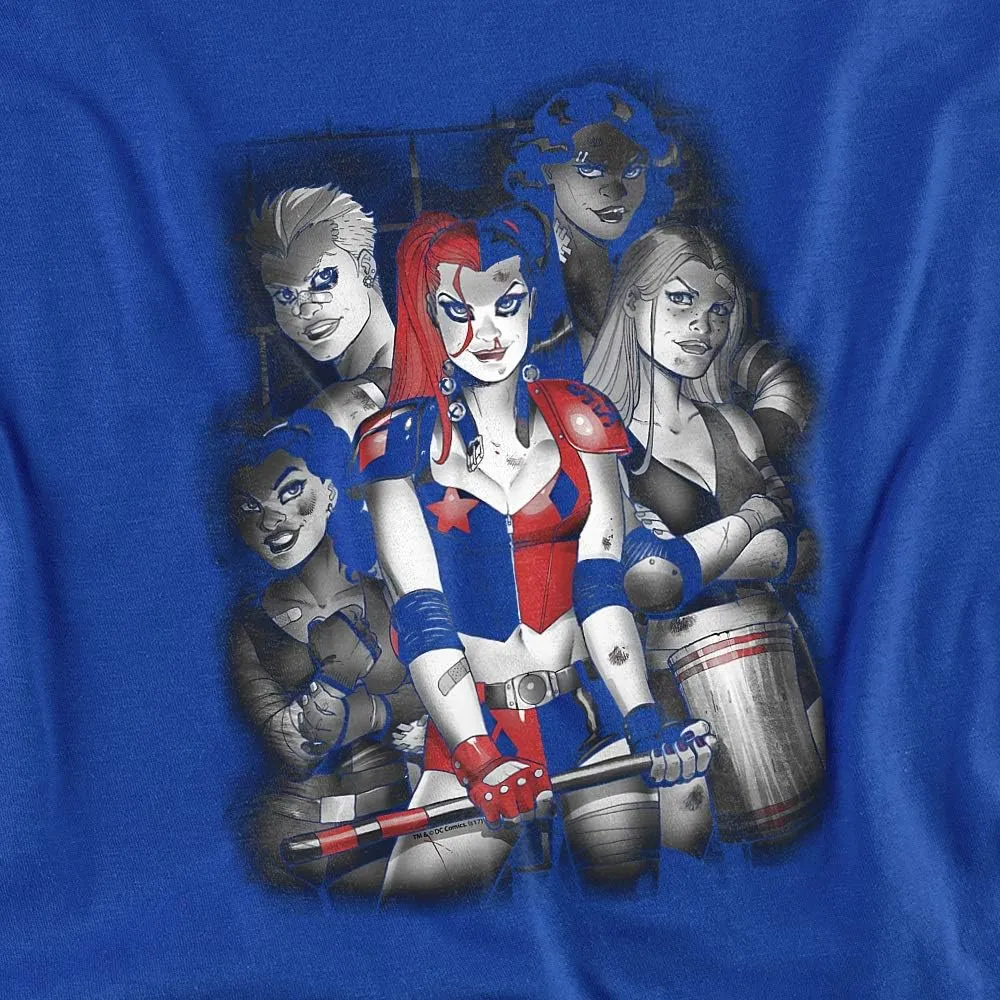 Harley Quinn Bad Gals Black & White Unisex Adult T Shirt for Men and Women