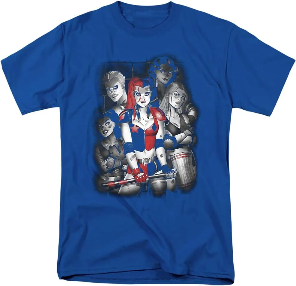 Harley Quinn Bad Gals Black & White Unisex Adult T Shirt for Men and Women