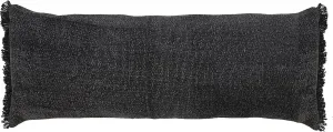 Harlow Hilll 14x36 Throw Pillow Cover for Home Decor | Decorative Lumbar Pillow Covers for Couch & Bed | 100% Cotton Pillow Covers | Farmhouse Decor for Living & Bedroom | Black