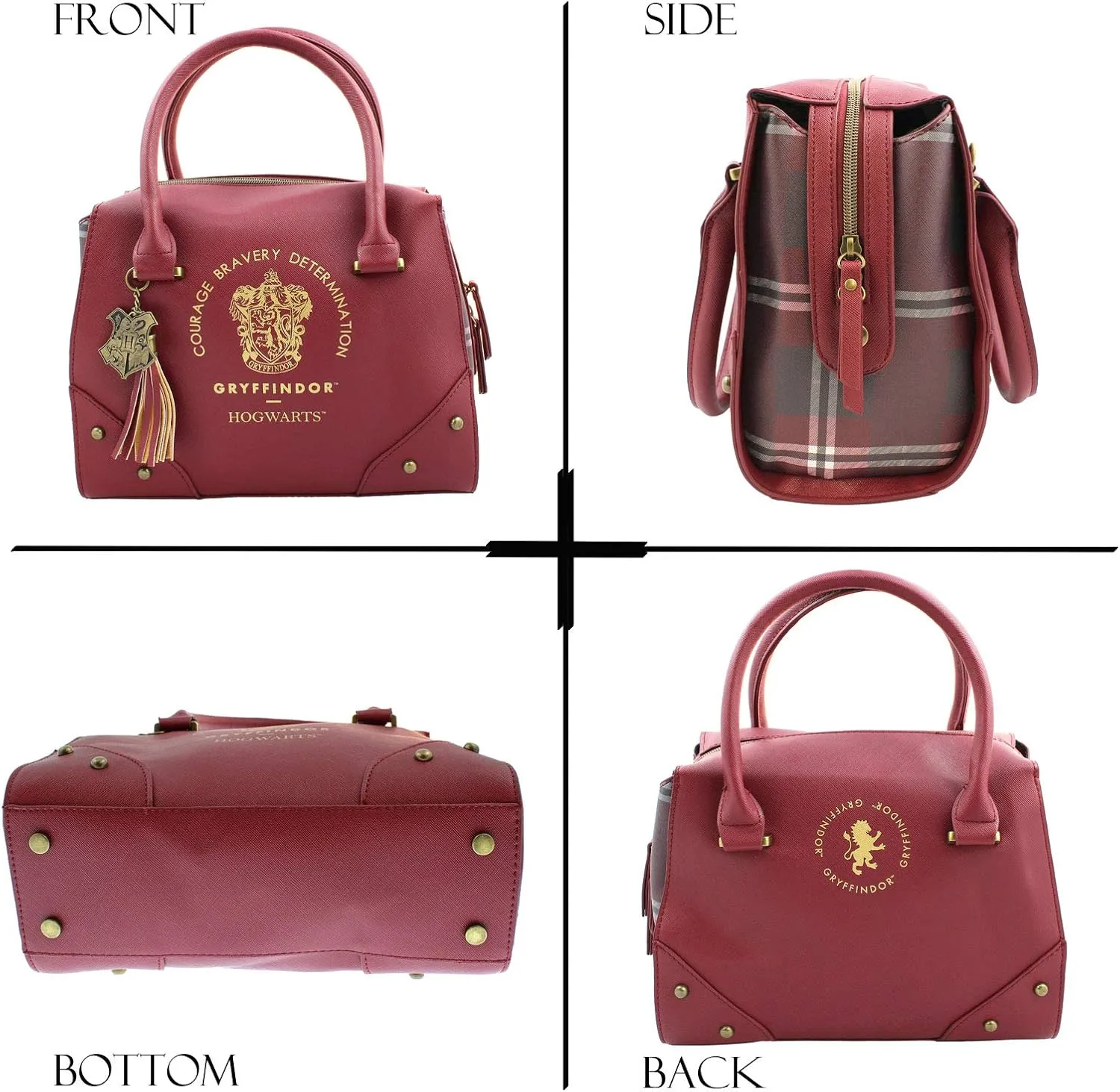 Harry Potter Purse Designer Handbag Hogwarts Houses Womens Top Handle Shoulder Satchel Bag