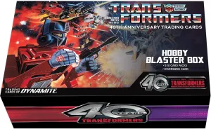 Hasbro Transformers Collectible Trading Card Box: 40th Anniversary Hobby Blaster Box - 55 Pieces