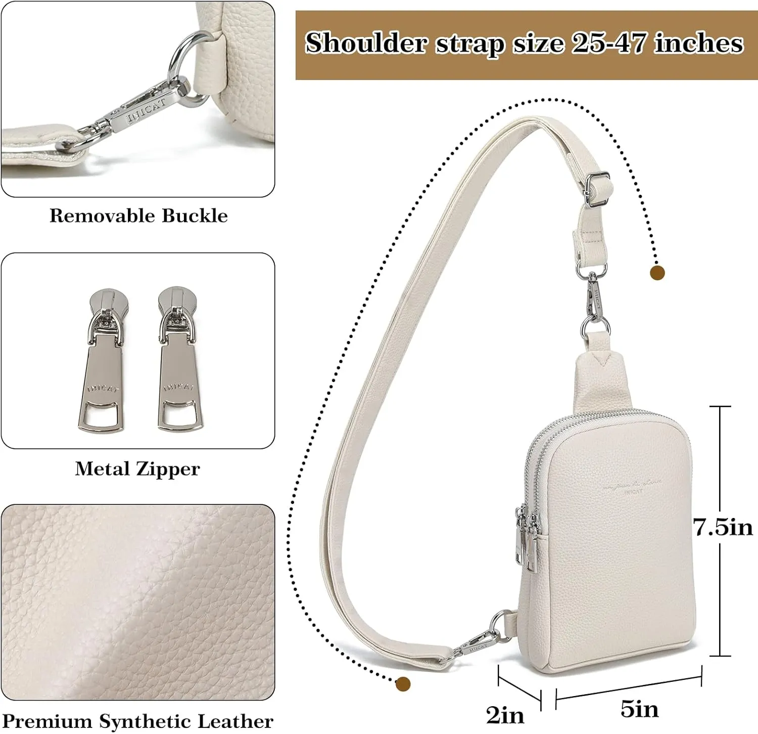 Haytijoe Small Crossbody Sling Bag for Women Travel Purses Anti Theft Cross Body Bag for Woman Fanny Packs
