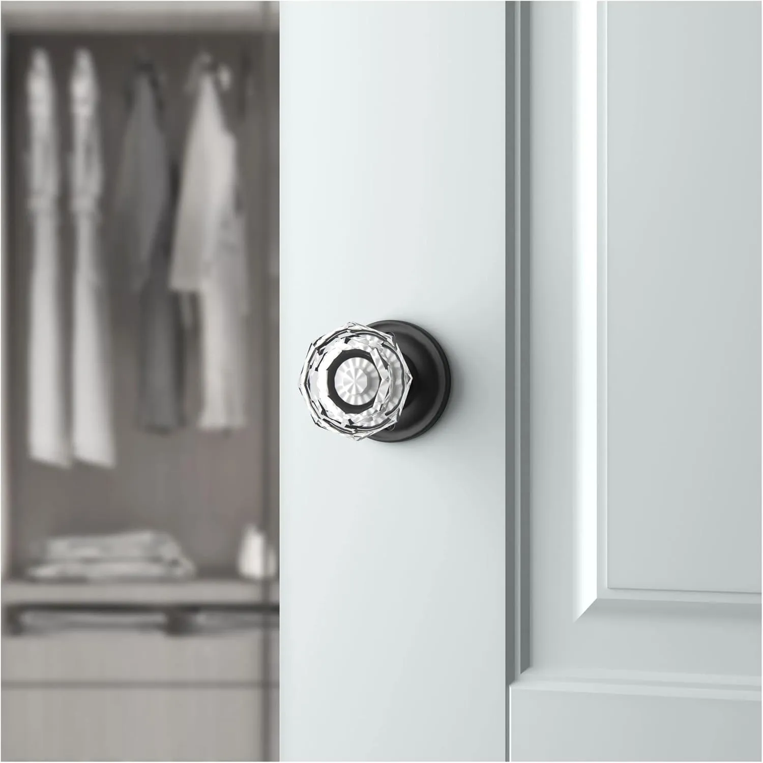 HD.CRY.TRR.150 Crystal / Round Dummy - Satin Nickel