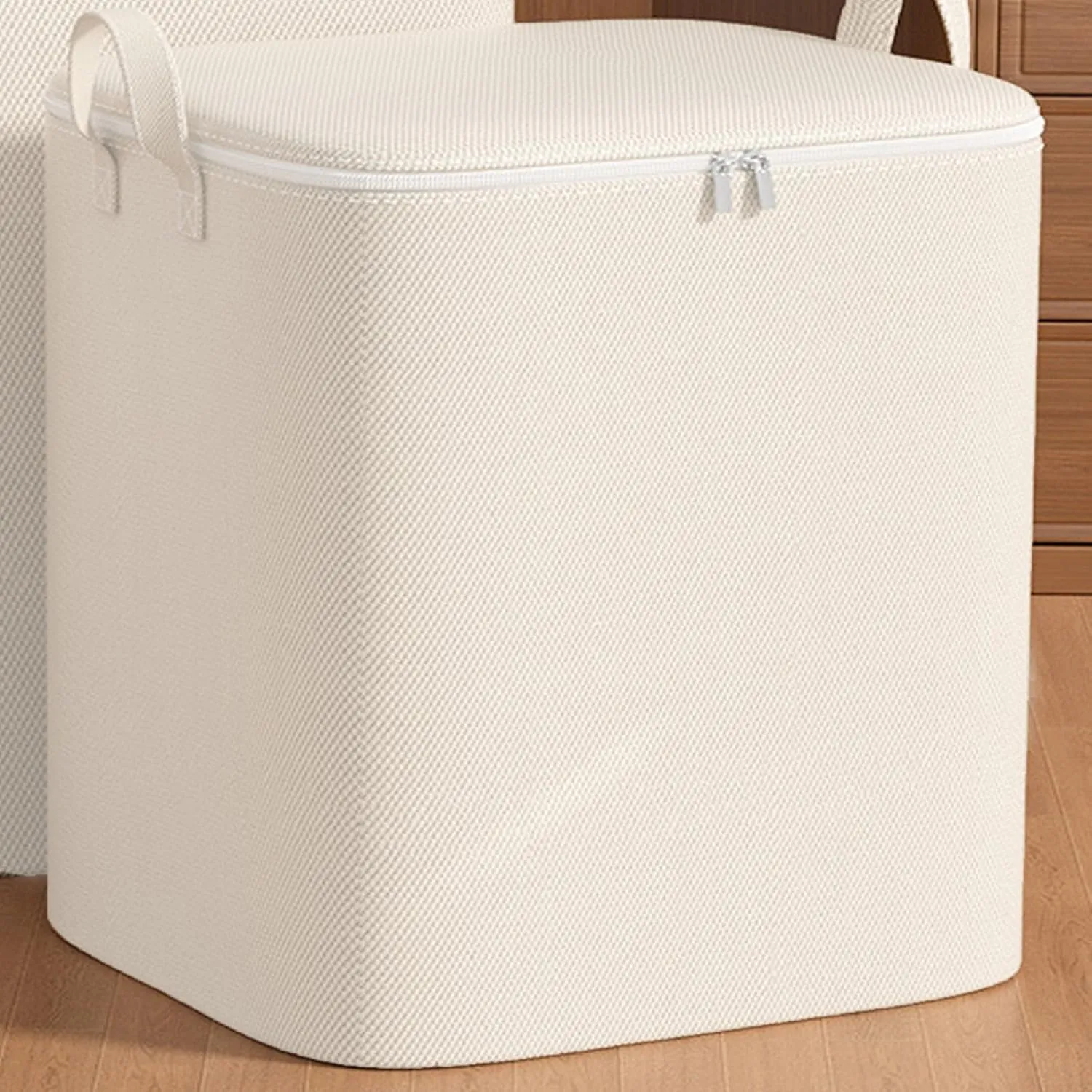 Heavy Duty Extra Large Clothes Storage, Foldable Blanket Storage Bags, Closet Organizers Storage Containers with Handle for Clothing, Blanket, Comforter, Extra Large Storage Bags Deals
