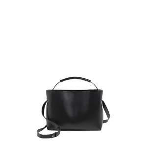 Hedda Mini Black Leather Hand Bag