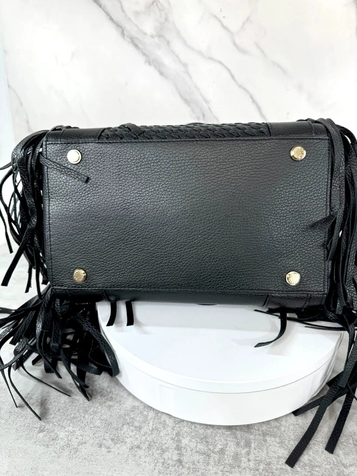 HENRI BENDEL FRINGE BRUNCH TOTE BAG