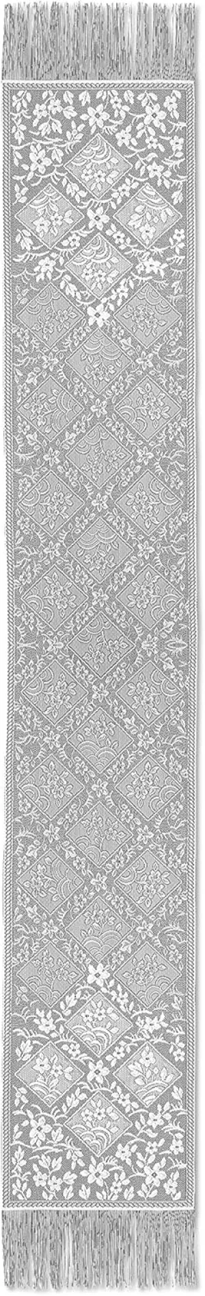 Heritage Lace White Chantilly 14"x102" Table Runner
