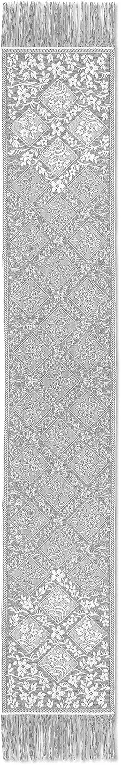 Heritage Lace White Chantilly 14"x102" Table Runner