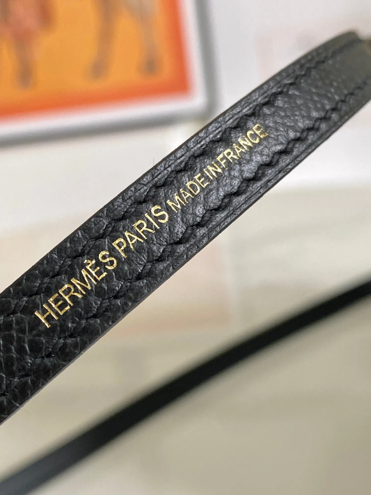 HM Mini Kelly 19cm Black Epsom Gold Hardware