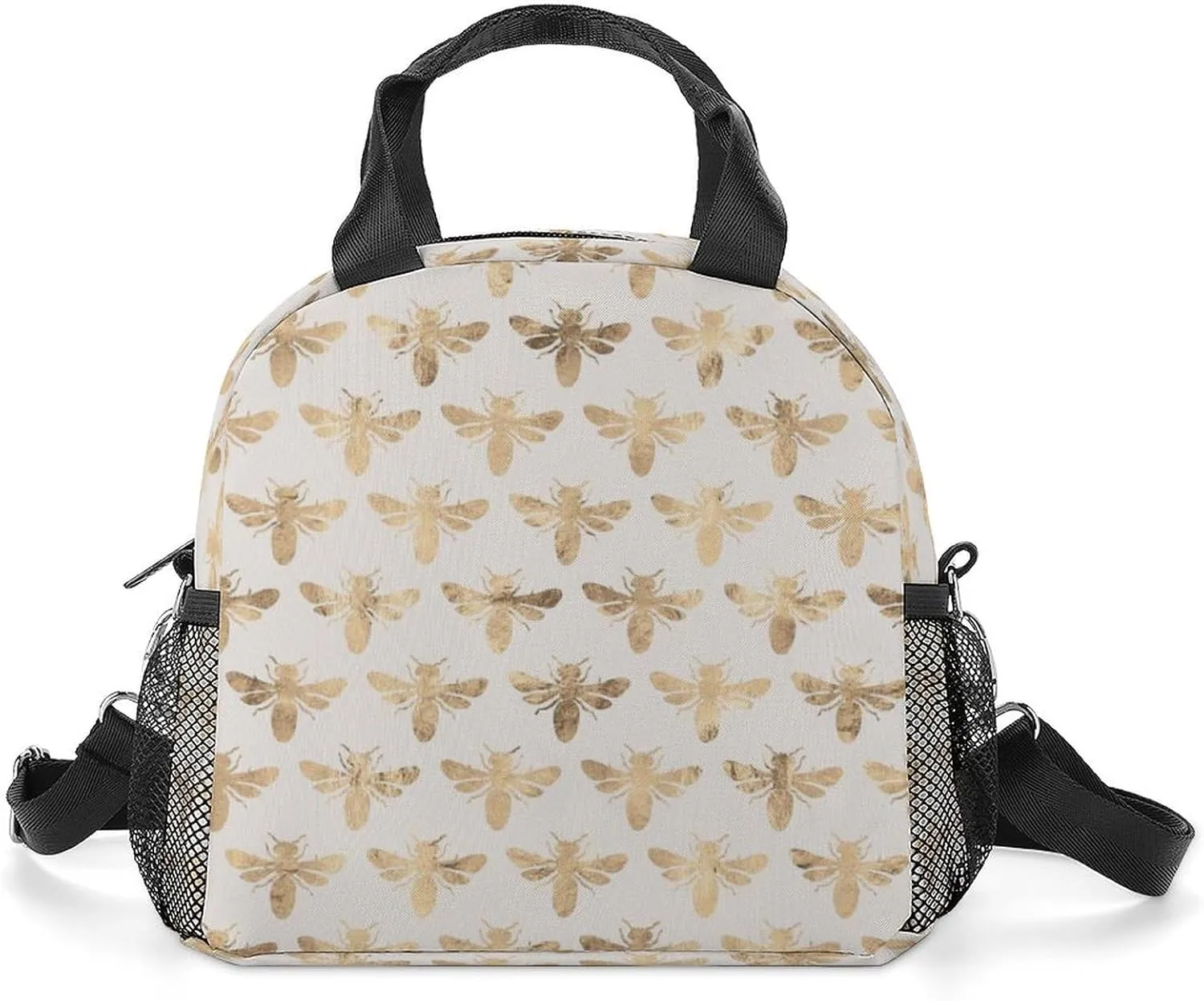 Honey Bees Adjustable Shoulder Strap Insulated And Leak Proof Premium Lunch Bag Unisex