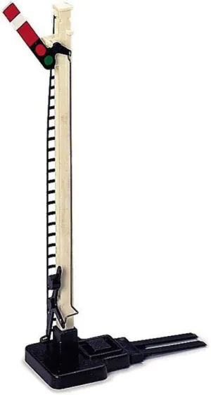 Hornby Single Home Signal Display OO Scale Model Train Track Accessory R171 Small, White & Red