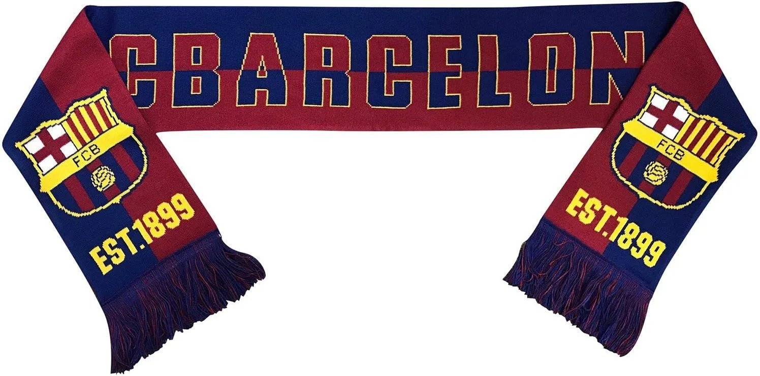 Icon Sports Unisex Knit Warm Scarf Active Sports World Soccer Team Over/Under Reversible Scarves