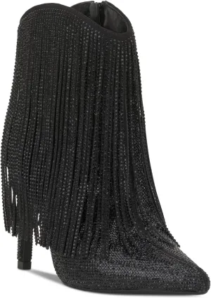 I.N.C. International Concepts Womens Sahoj Western Fringe Booties