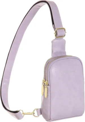 INICAT Travel Small Sling Bag Leather Crossbody Bags for Women Fanny Packs Cross Body Bag for Woman Cross Body Purses