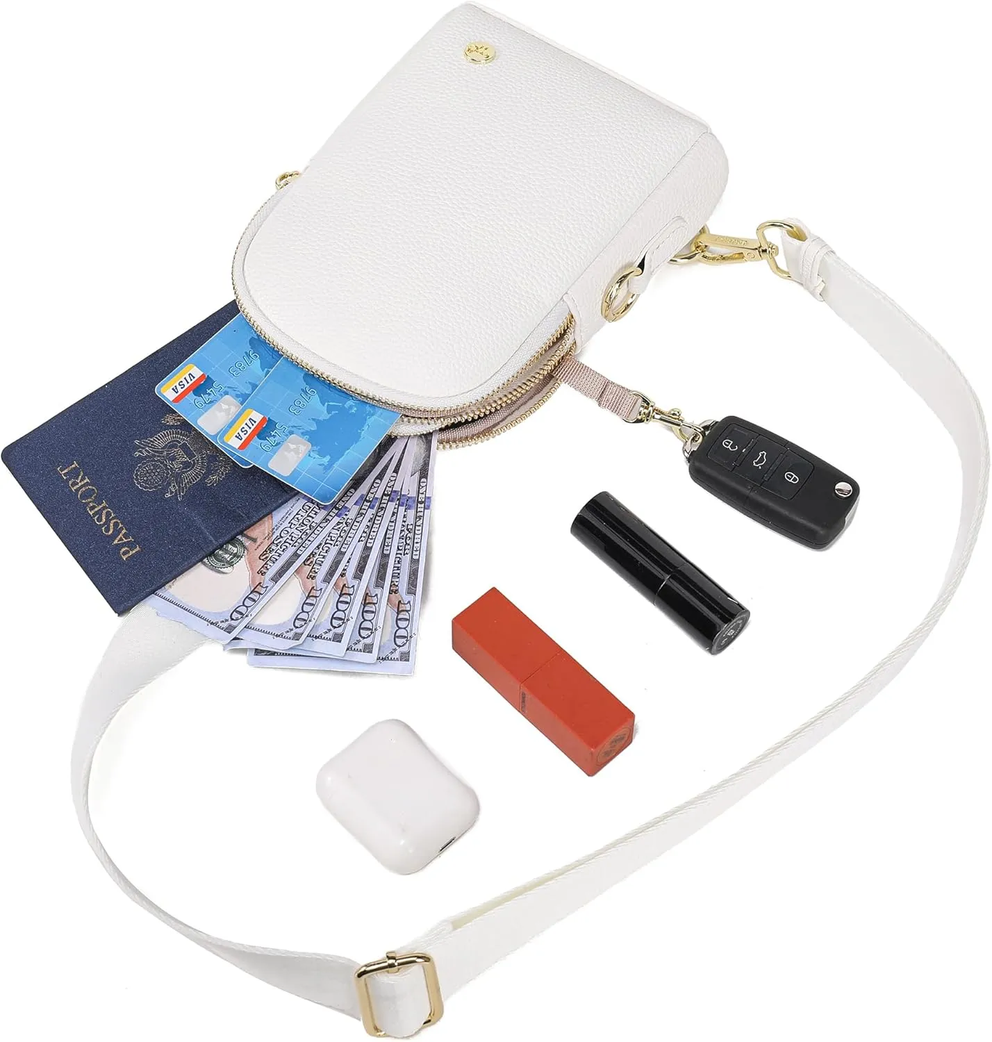 INICAT Travel Small Sling Bag Leather Crossbody Bags for Women Fanny Packs Cross Body Bag for Woman Cross Body Purses