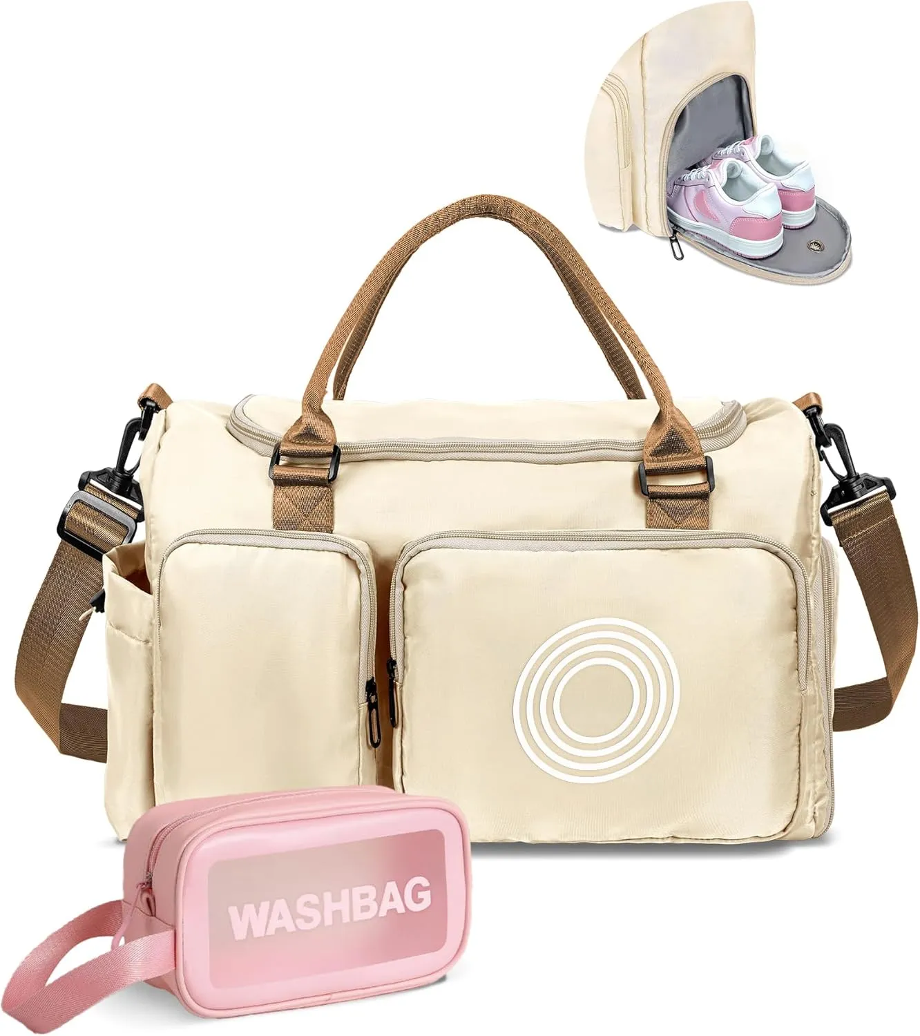 Initial Travel Duffel Bag, Sports Gym Bag, Personalized Weekender Bag,Monogram Overnight Bag, Birthday Gifts Daughter Gifts Friend Gifts, class of 2025 gifts