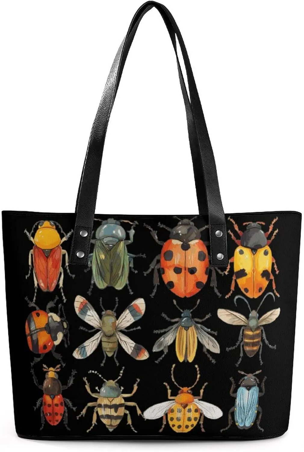 Insects Animals Purse for Women Casual Tote Bags Purses Ladies Top Handle Shoulder Handbag for Work Travel