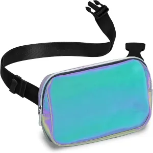 Iridescent Crossbody Belt Bag for Women – Stylish Fanny Pack, Functional and Fashion Waist Packs for Travel, Festivals, and Everyday Use