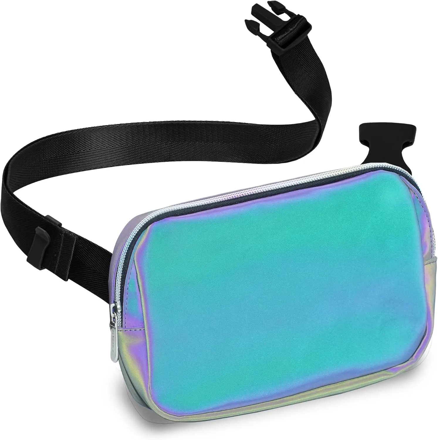 Iridescent Crossbody Belt Bag for Women – Stylish Fanny Pack, Functional and Fashion Waist Packs for Travel, Festivals, and Everyday Use