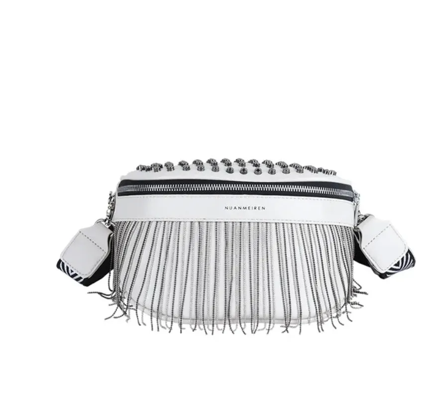 Iris Fringe Studded Bag