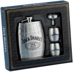Jack Daniels Barrel Flask/Gift Set