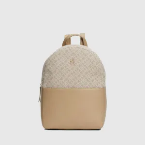 Jacquard Backpack - Beige
