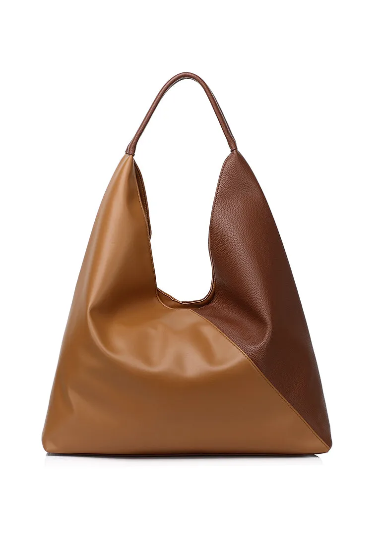 Jamila Functional Pocket Tote Bag (Brown)