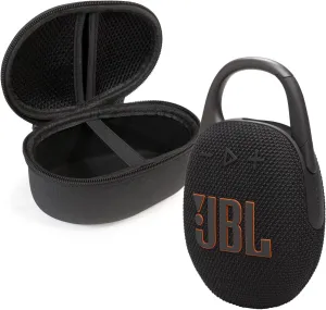 JBL Clip 5 Bluetooth Speaker and divvi! Protective Case - Black