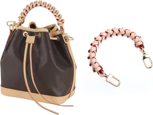 Jiesinlov 12 Inches Top Braided Handle Strap Suitable for Neonoe Hobo Bucket Bags (Apricot)