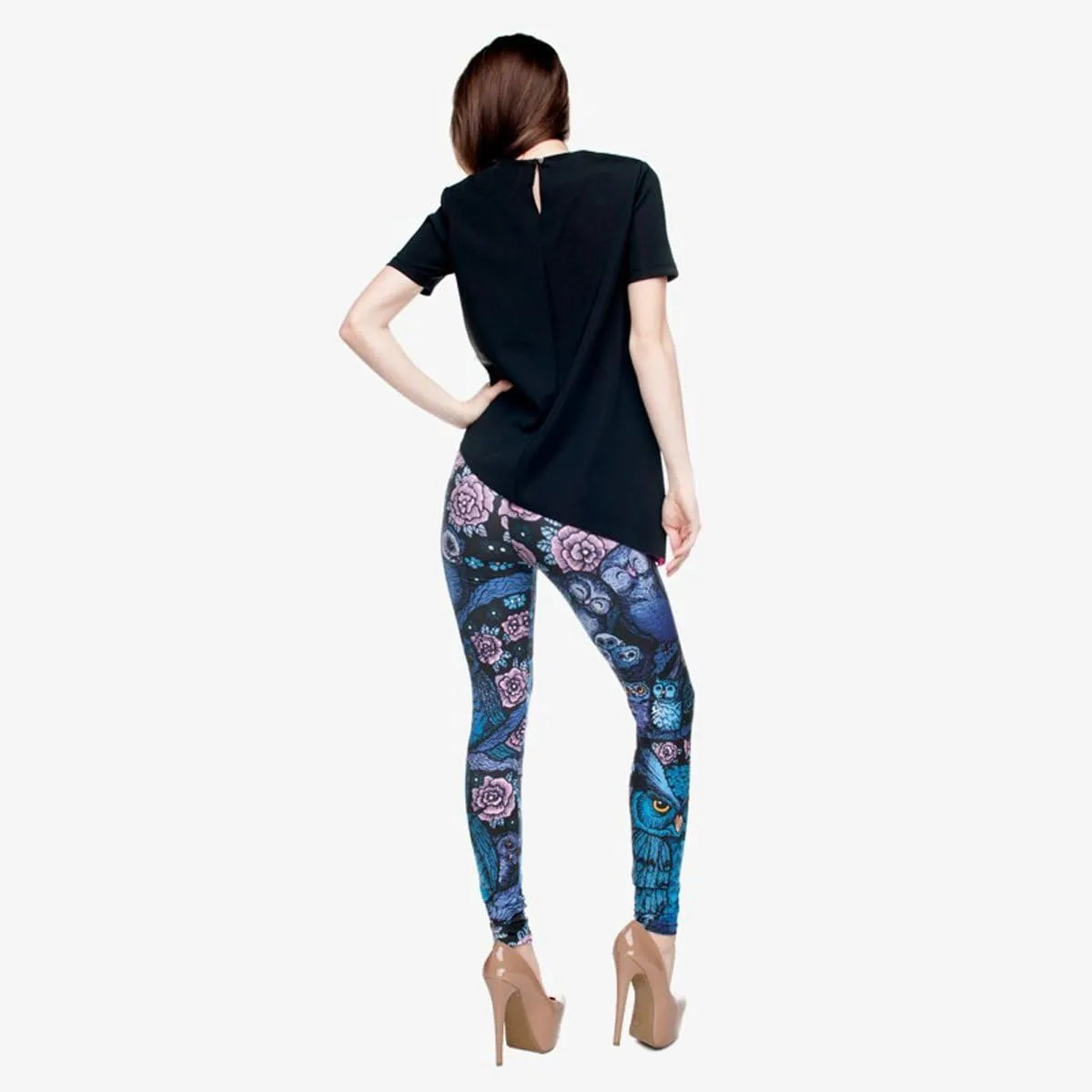 JINKAIJIA Women's Regular Size and Large Size Fashion Designs Digital 3D Printed Leggings(DDK100-1L)