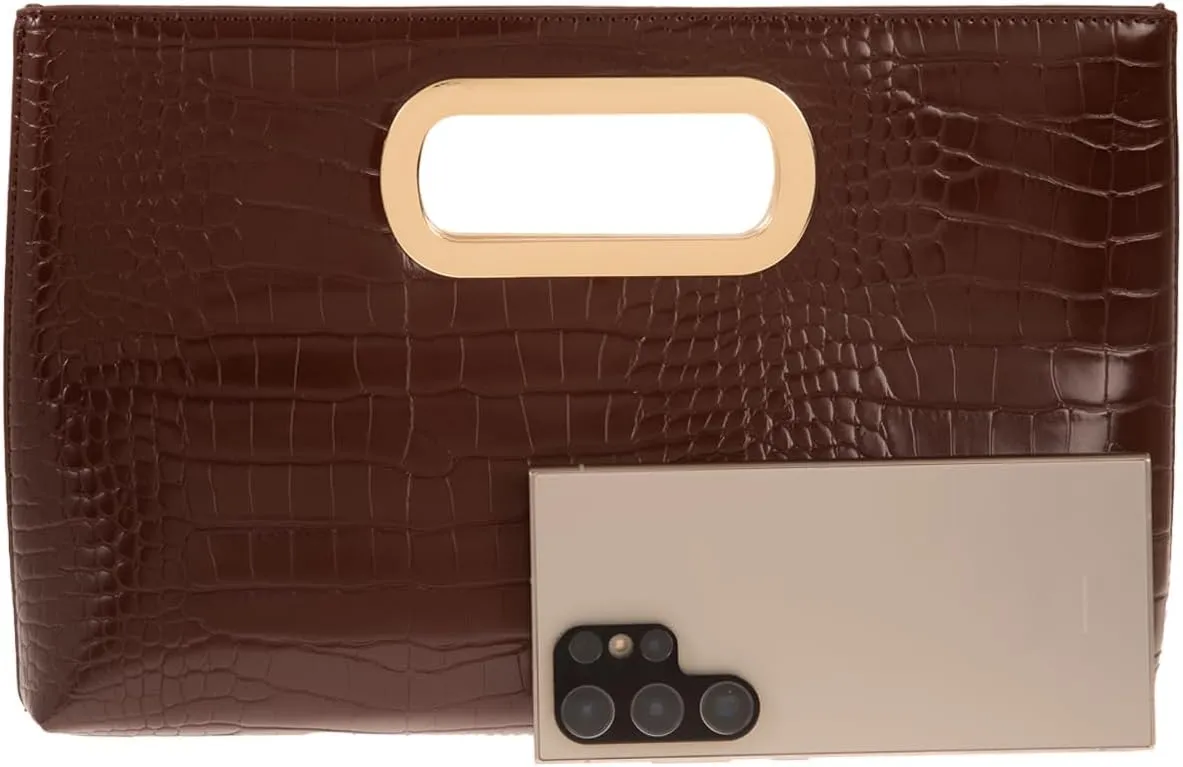 JNB Cork Top Handle Clutch