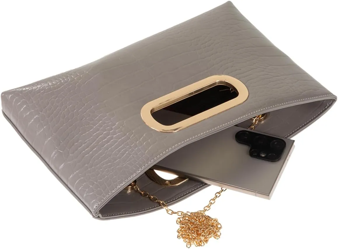 JNB Cork Top Handle Clutch