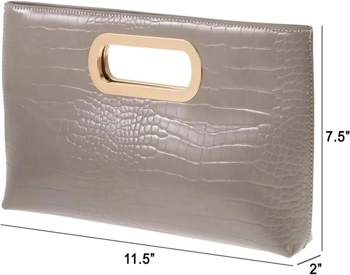 JNB Cork Top Handle Clutch