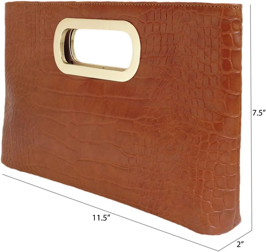 JNB Cork Top Handle Clutch