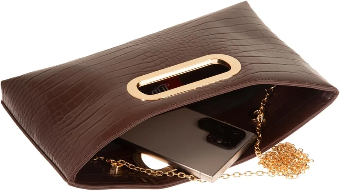 JNB Cork Top Handle Clutch