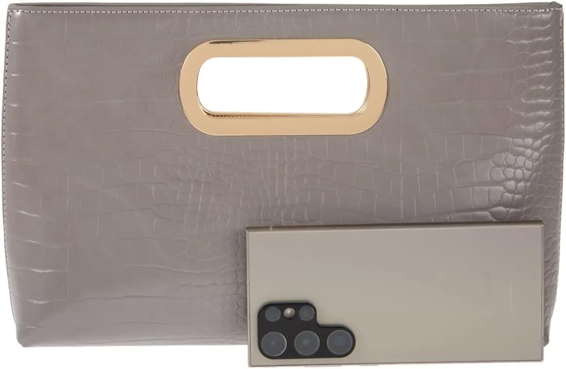 JNB Cork Top Handle Clutch