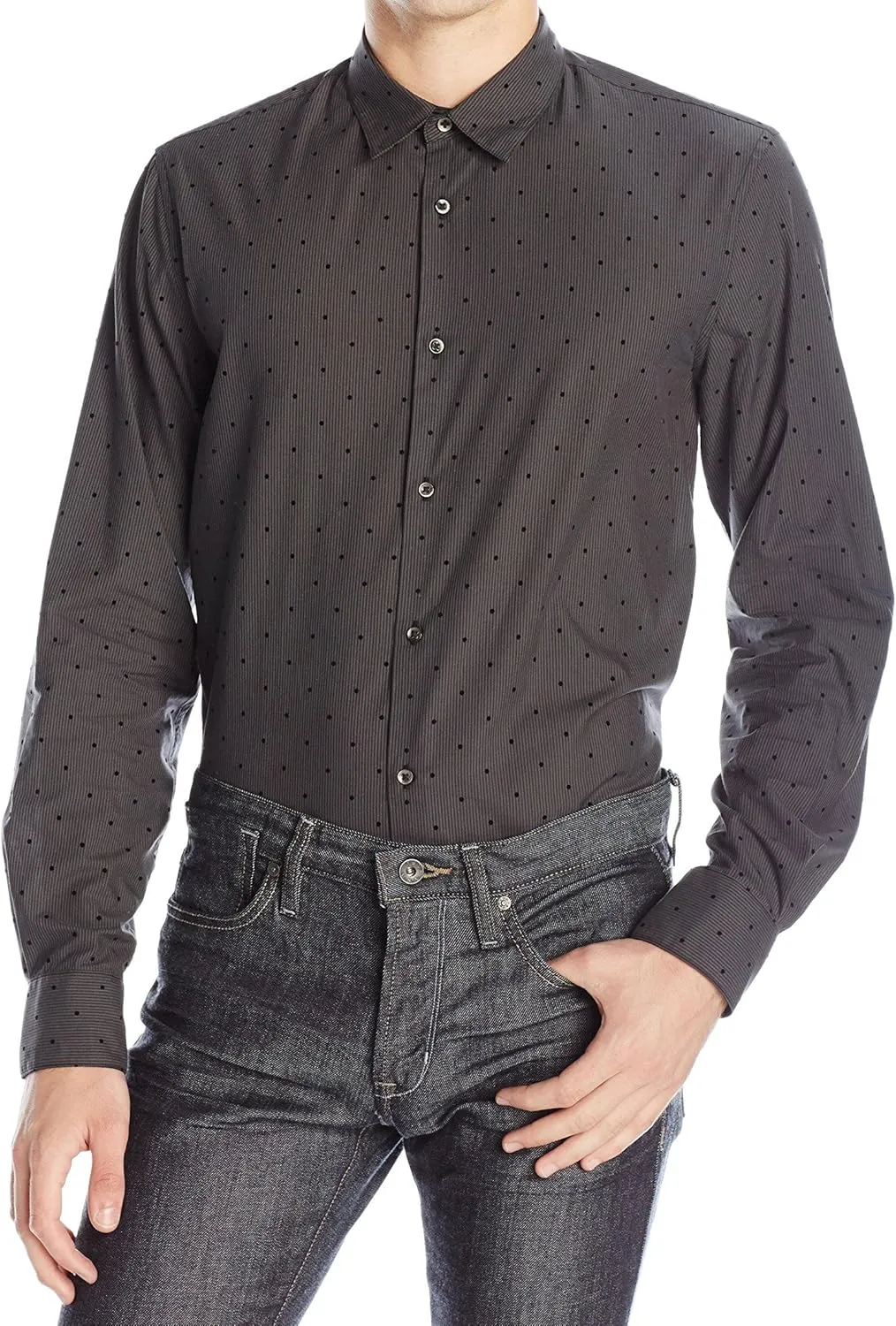 John Varvatos Men's Printed Sportshirt