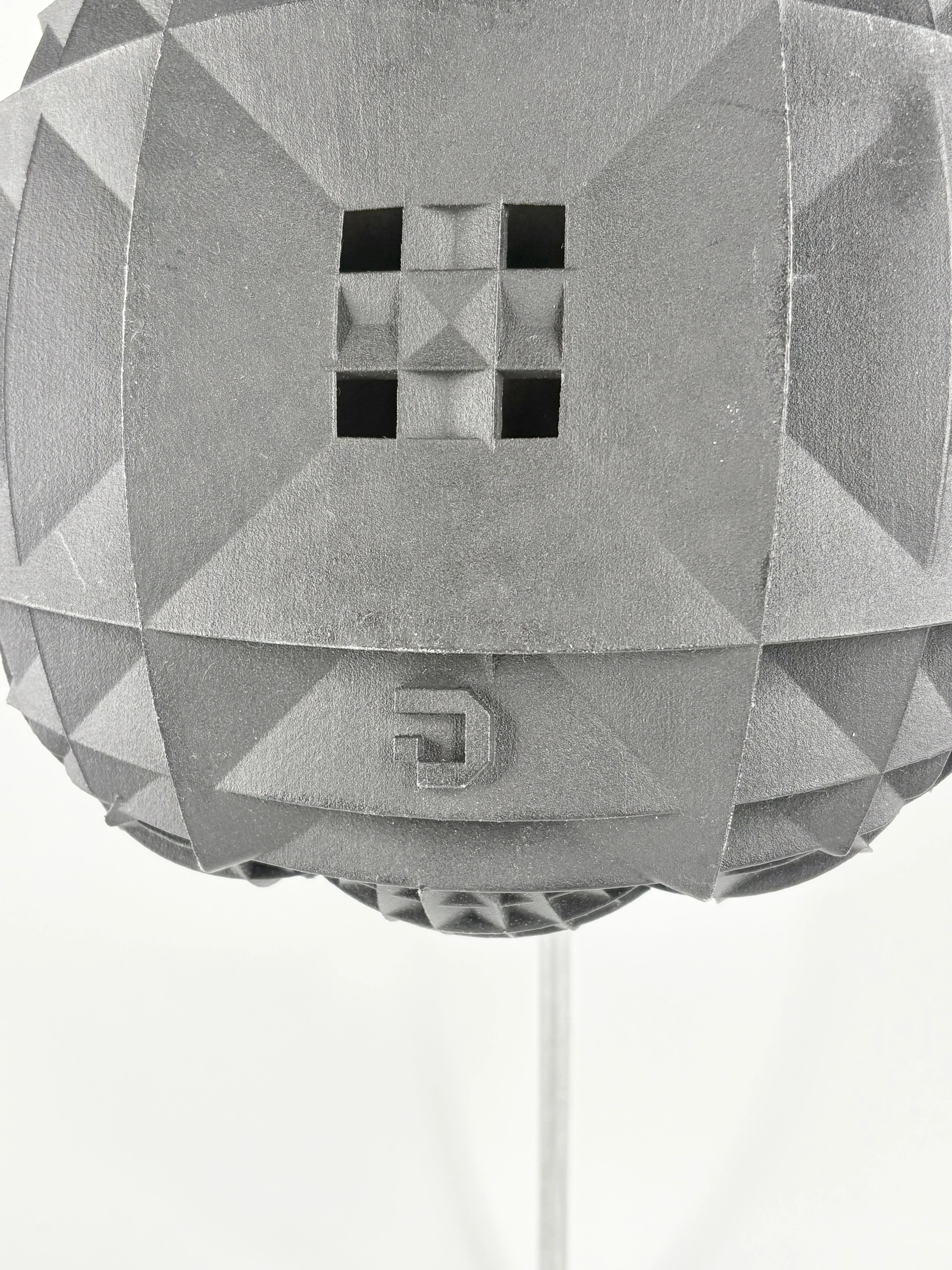 Julia Daviy Black 3D Printed Geometric Handbag