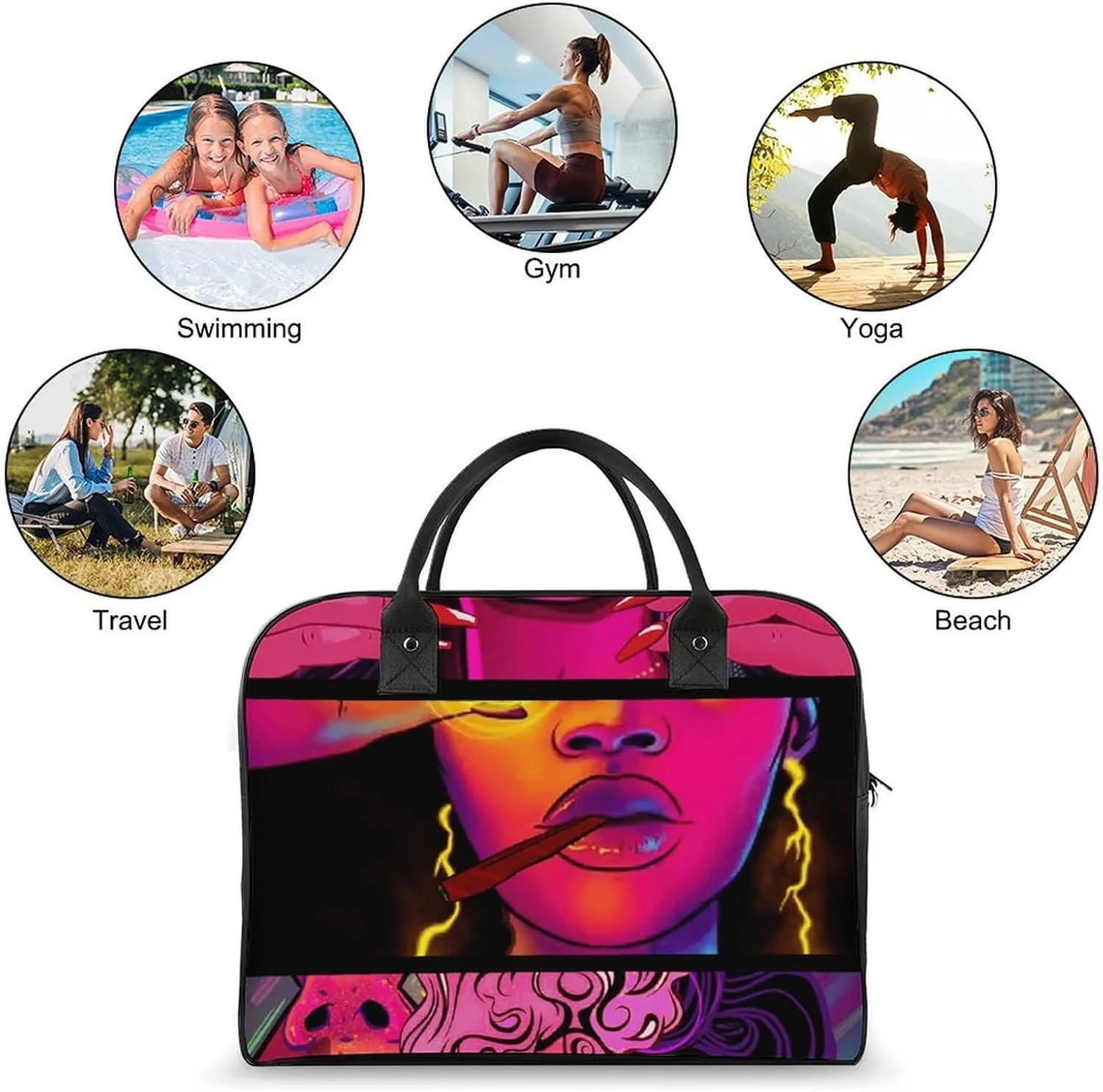Juneteenth Travel Handbag with A Large Capacity Design That Can Be Reused