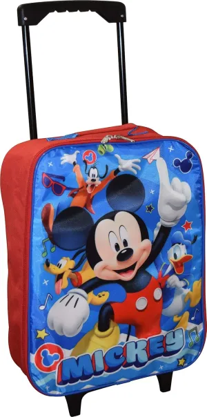 Junior Mickey And The Roadster Racers 15" Collapsible Wheeled Pilot Case