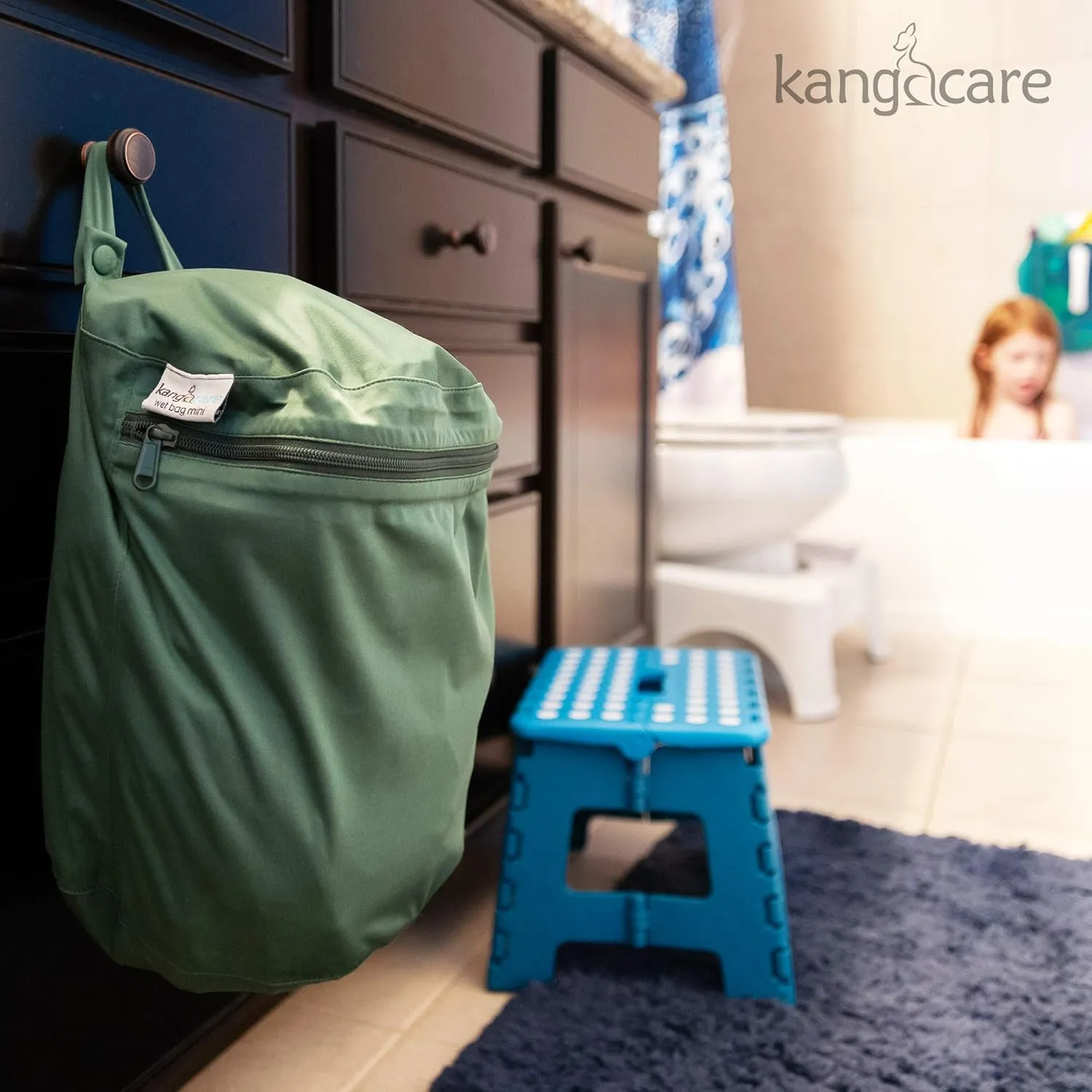 Kanga Care Wet Bag Mini Seam Sealed Waterproof 3D Dimensional for Baby Cloth Diapers, Travel, Beach, Pool, Gym, Swim | Copper